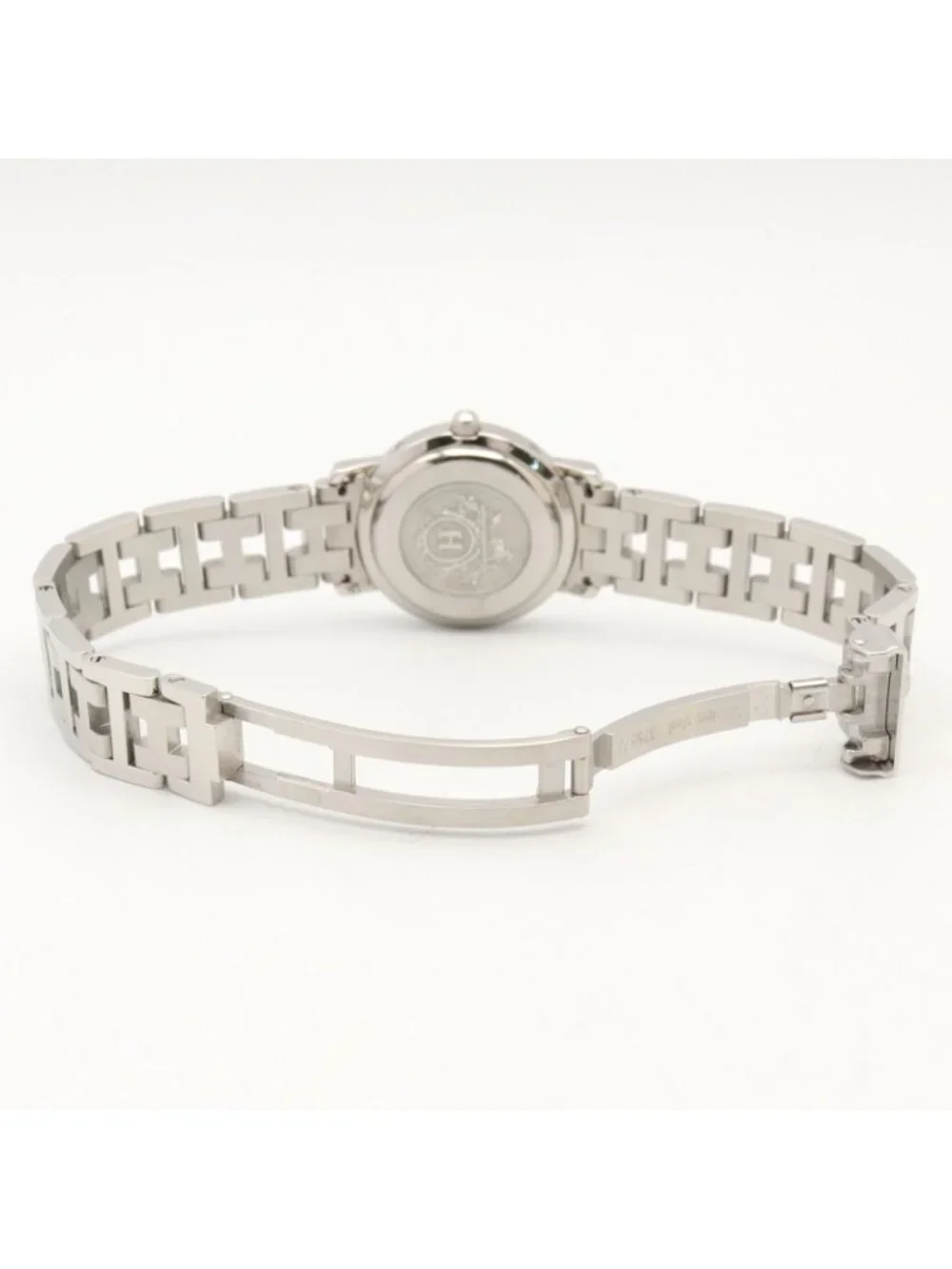 Hermes Watch Clipper Blue Stainless Steel
